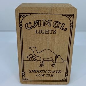 Camel Lights Wooden Cigarette Pack Holder
